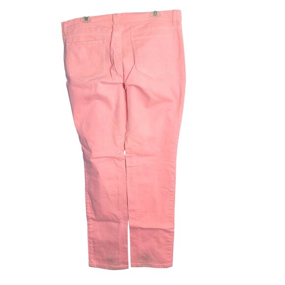 NY & Co Size 14 Jeans Womens Pink Denim Skinny Cotton/Spandex - Picture 9 of 14